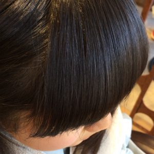 はじめての酸性オイル縮毛矯正 前髪 Raw Bello Hair Salon